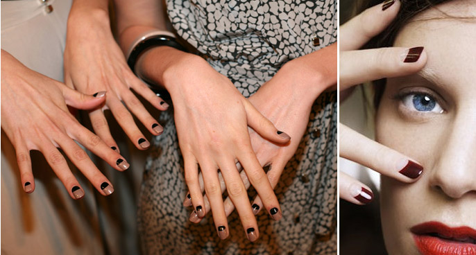 Channeling the '40s with a half-moon manicure – MrEman